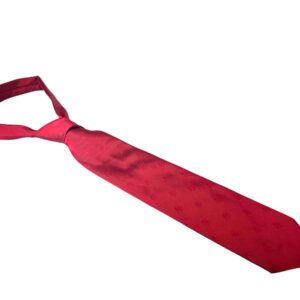 Sidenslips i rött med röda invävda frimurarkors