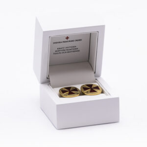 Manschettknappar enkel modell med presentbox (Vision)